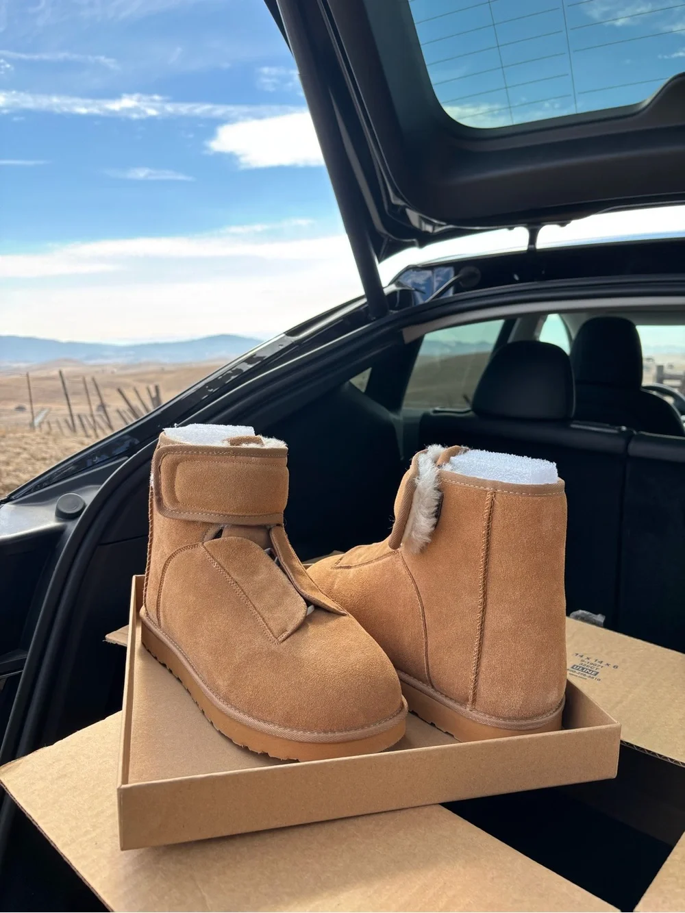 Tommy Jack Oddo Verdier ODDO-1 Sheepskin/Leather/Wool Chestnut Tan Ankle Boots